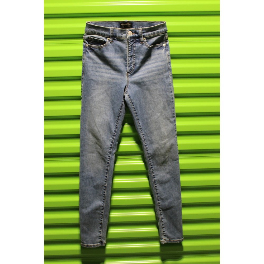 Banana Republic Universal Jean Womens 2 26-28 Medium Wash High Rise Skinny Denim